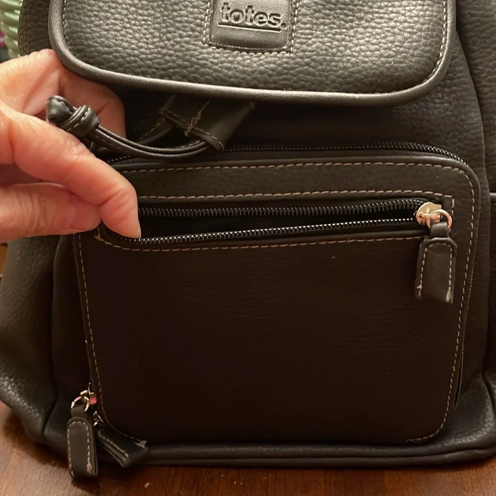 TOTES Mini Faux Leather Backpack